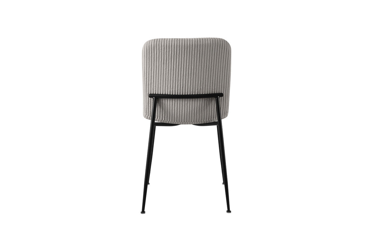Rousseau - Stoel Alice Corduroy Lichtgrijs - 81,5x42x57 cm