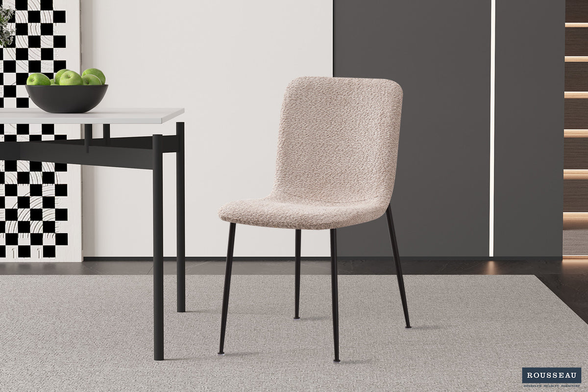 Rousseau - Stoel Alice Boucle - Beige - 81,5x42x57 cm