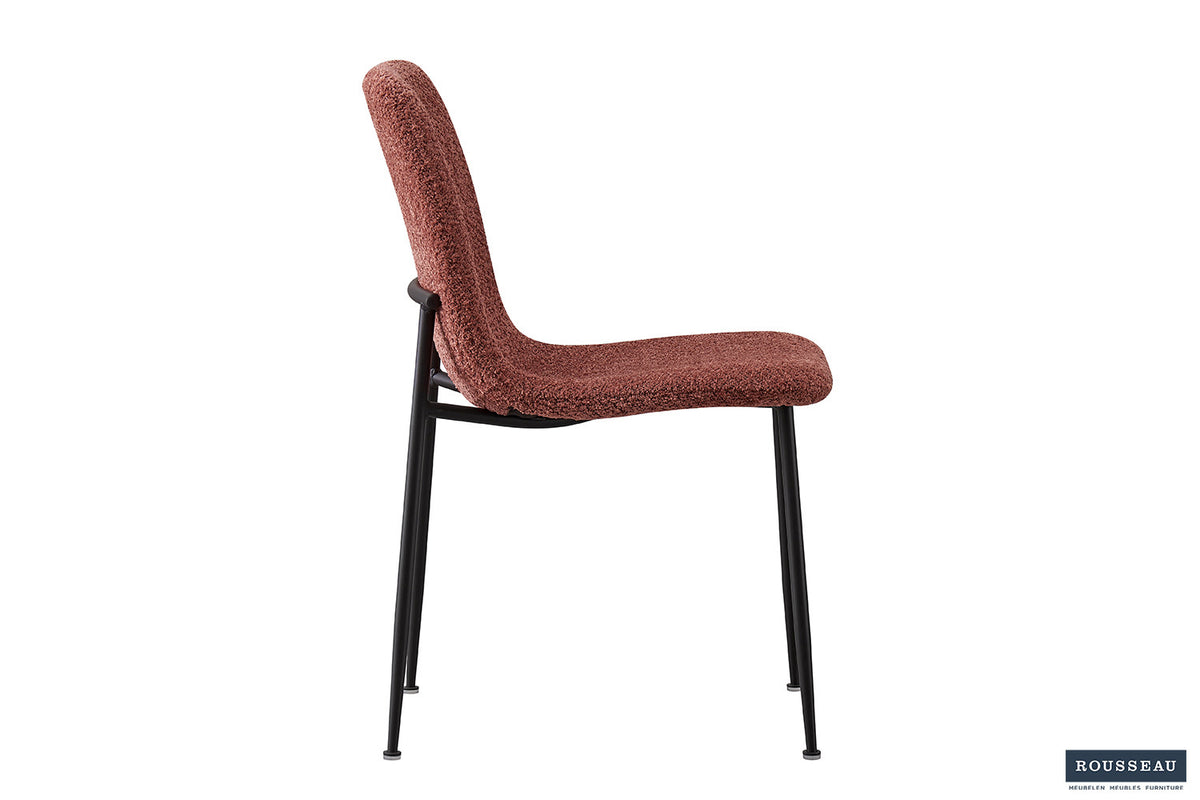 Rousseau - Stoel Alice Boucle - Roze - 81,5x42x57 cm