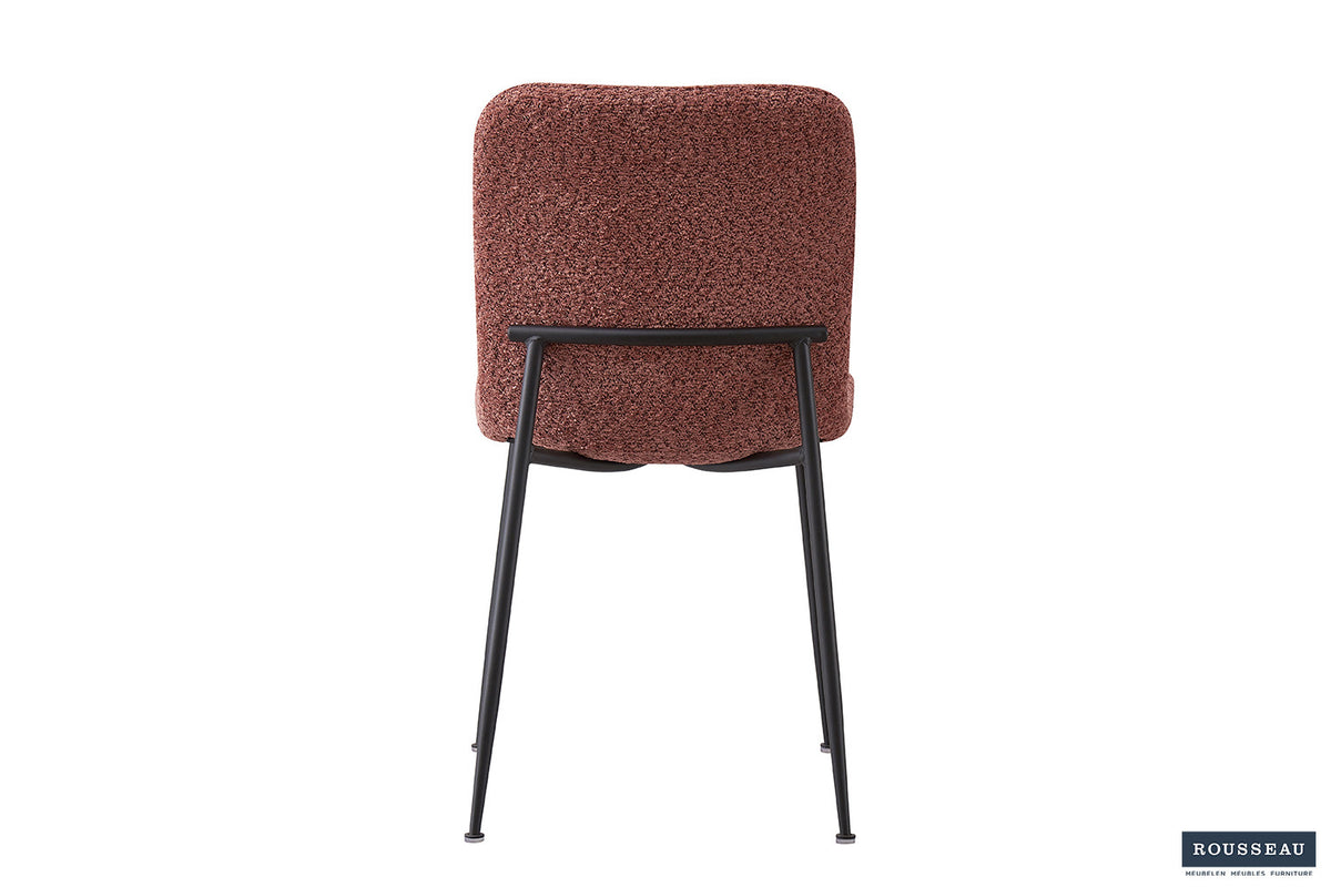 Rousseau - Stoel Alice Boucle - Roze - 81,5x42x57 cm