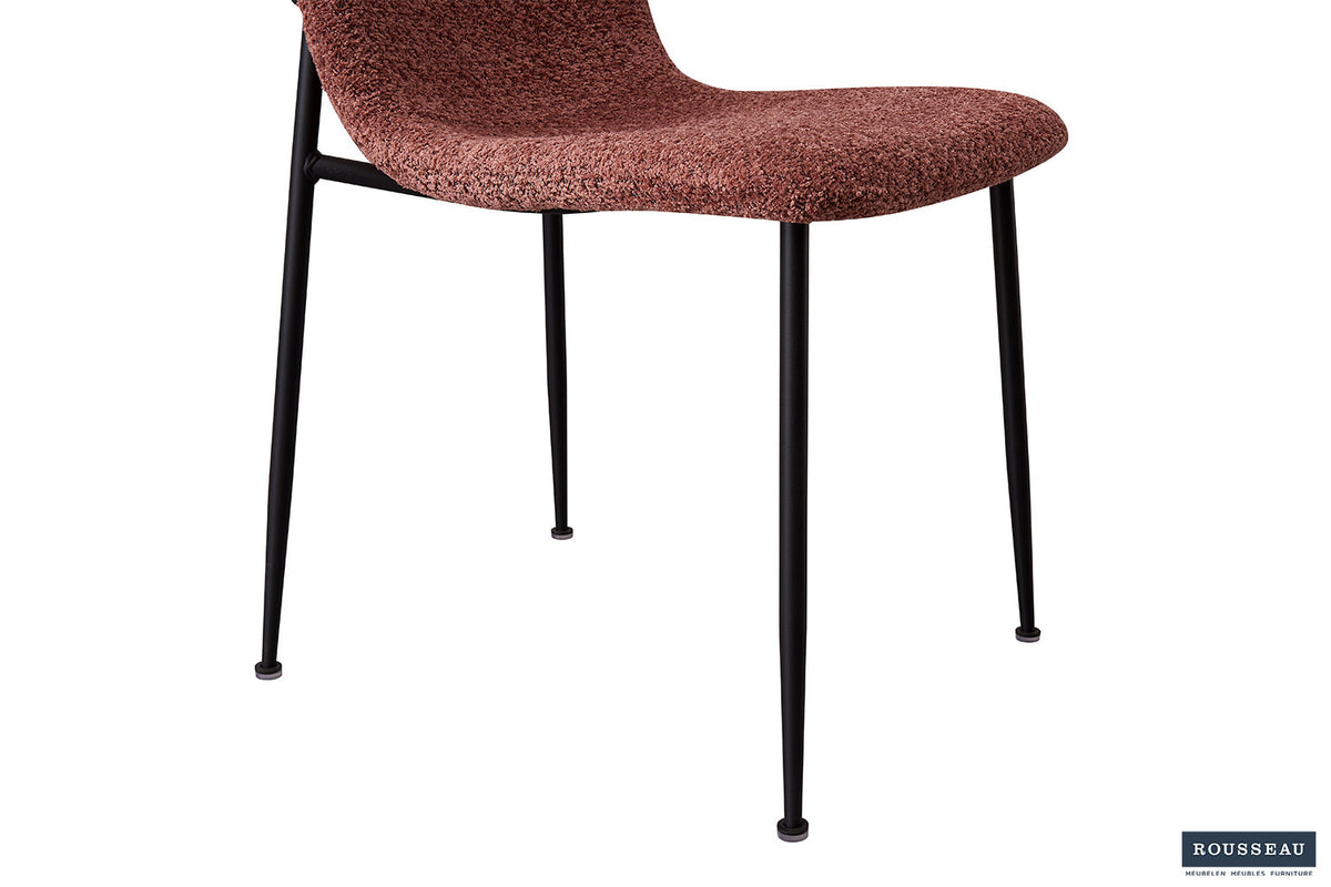 Rousseau - Stoel Alice Boucle - Roze - 81,5x42x57 cm