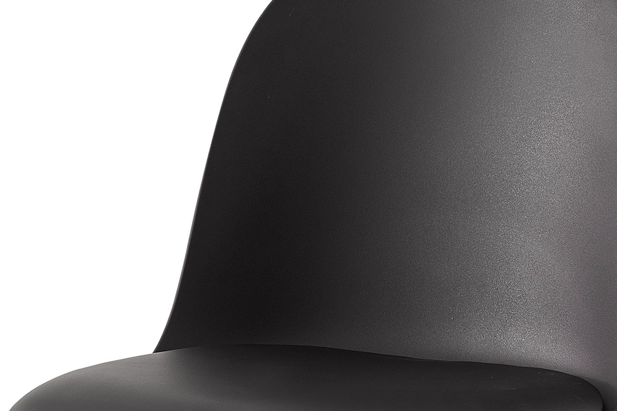 Rousseau - Stoel Jasmin - Zitting PP - PU Zwart - 81x51x44 cm