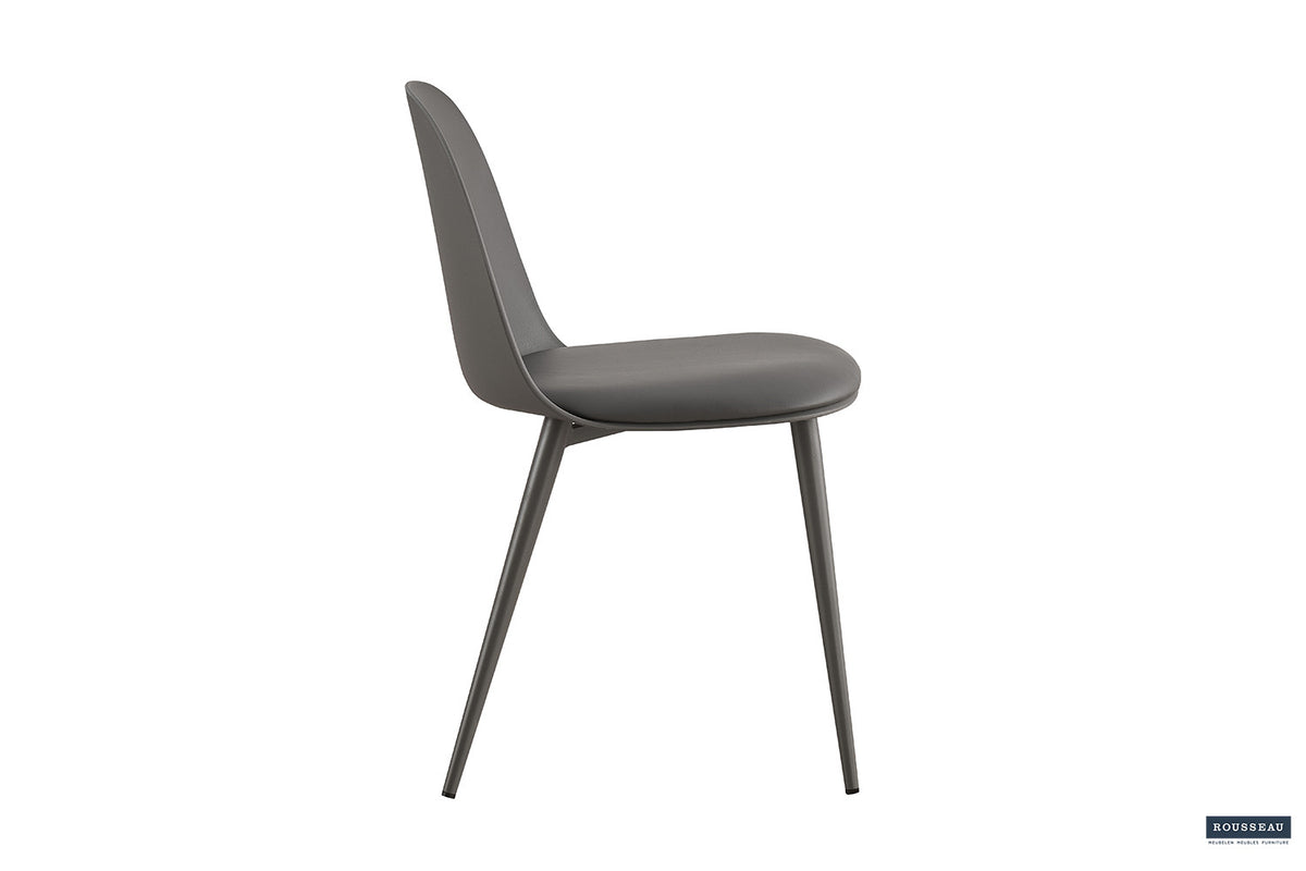 Rousseau - Stoel Jasmin Zitting PP - PU Grijs - 81x51x44 cm