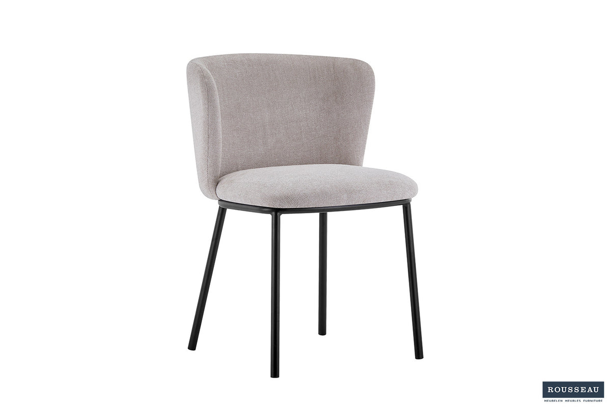 Rousseau - Stoel Arthur - Stof Beige - 76x52x54 cm