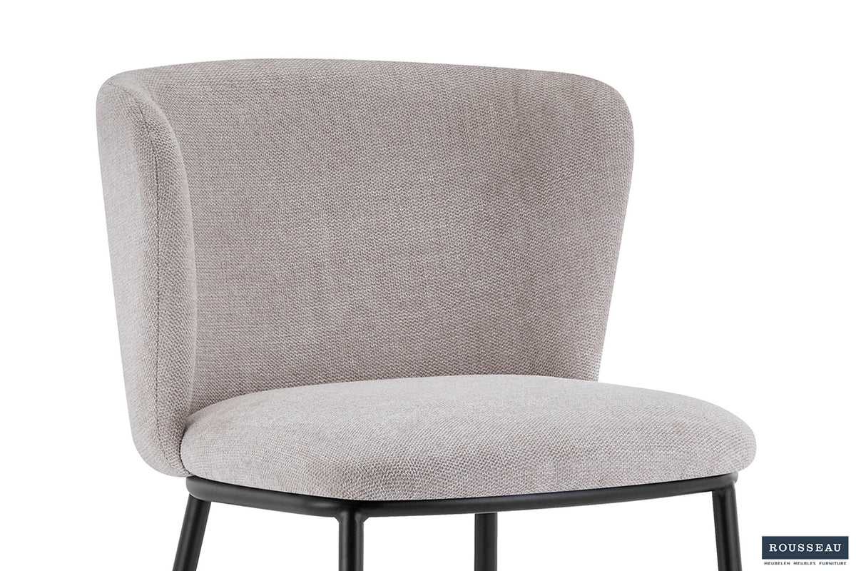 Rousseau - Stoel Arthur - Stof Beige - 76x52x54 cm