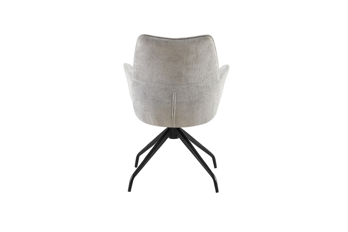 Rousseau - Stoel Lamor - Stof Grijs - 86x62.5x61.5 cm