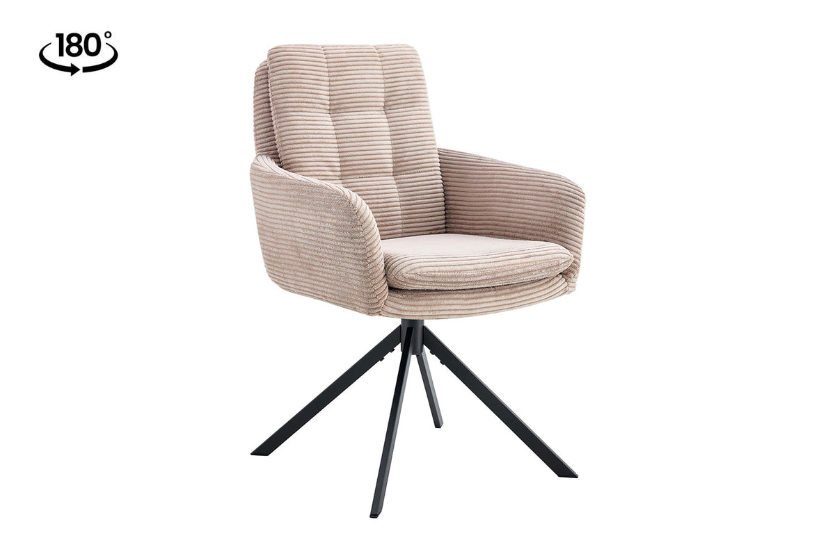 Rousseau - Stoel Luna - Corduroy Zand - 91.5x60.5x67 cm