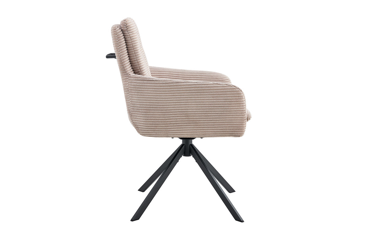 Rousseau - Stoel Luna - Corduroy Zand - 91.5x60.5x67 cm