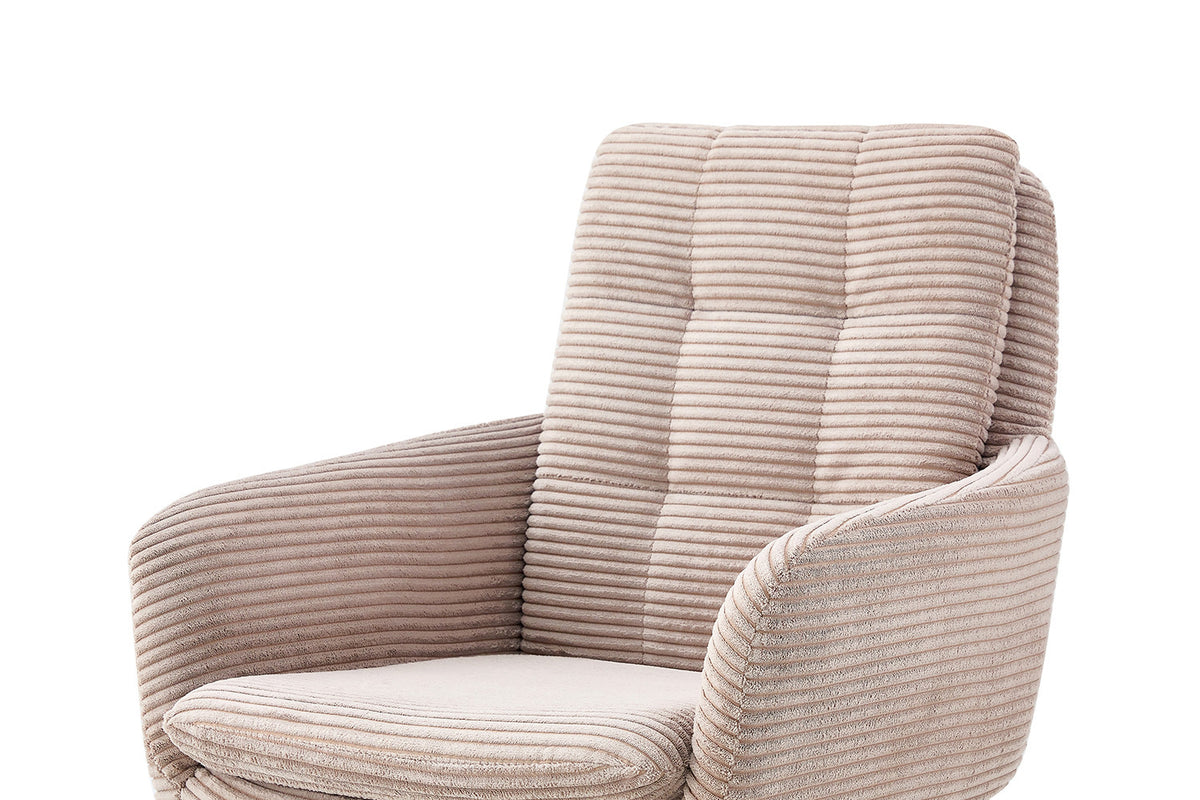 Rousseau - Stoel Luna - Corduroy Zand - 91.5x60.5x67 cm