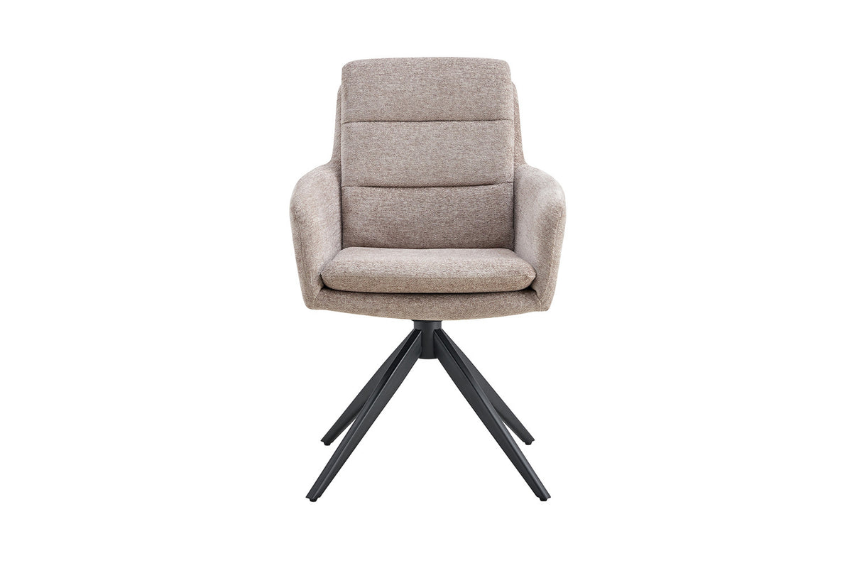 Rousseau - Stoel Lisold - Stof Lichtgrijs - 93x59x65 cm