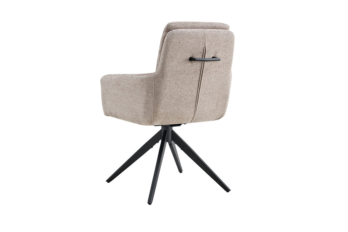 Rousseau - Stoel Lisold - Stof Lichtgrijs - 93x59x65 cm
