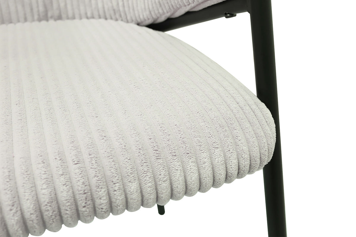 Rousseau - Stoel Hugo Corduroy Lichtgrijs - 78x54x62 cm