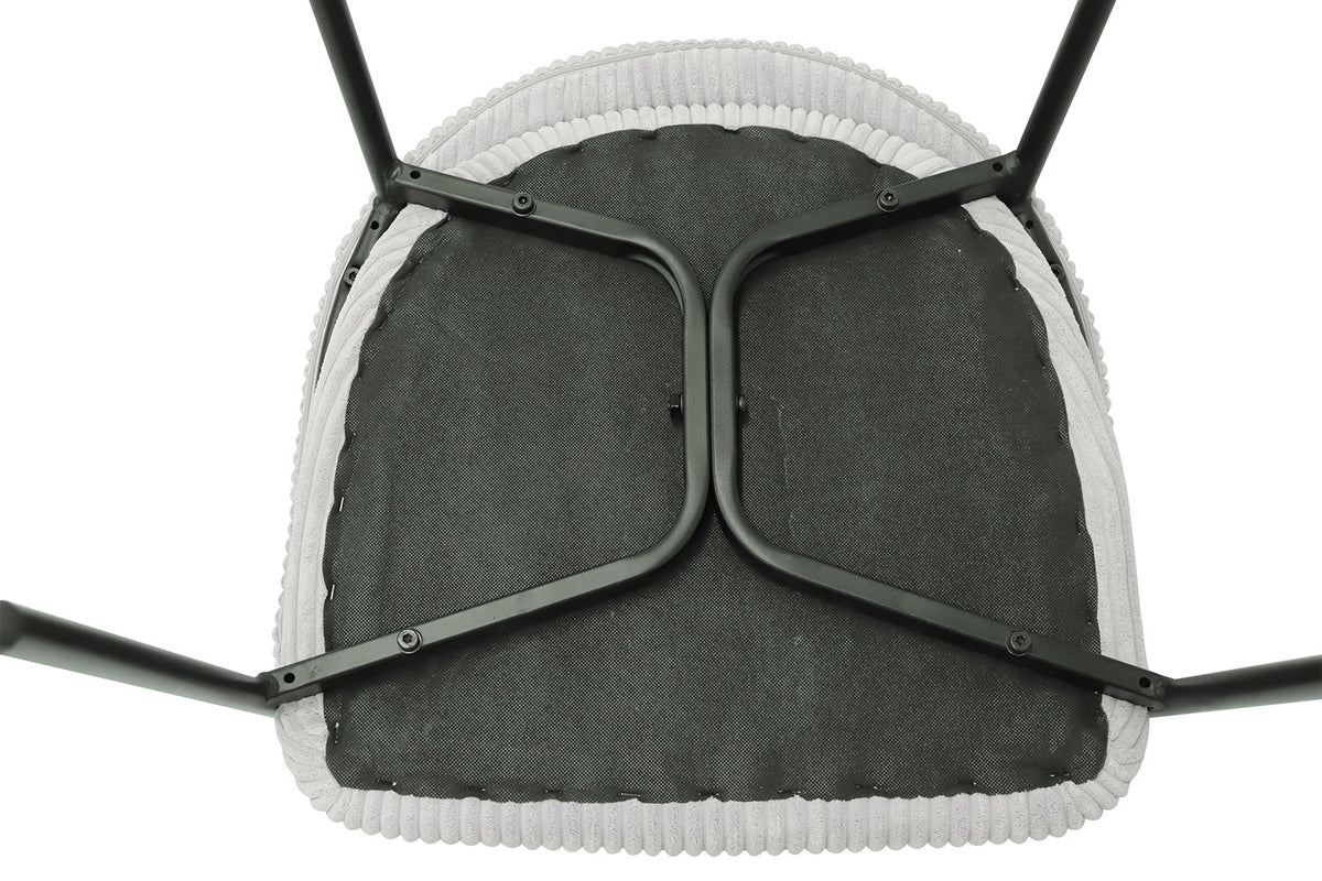 Rousseau - Stoel Hugo Corduroy Lichtgrijs - 78x54x62 cm