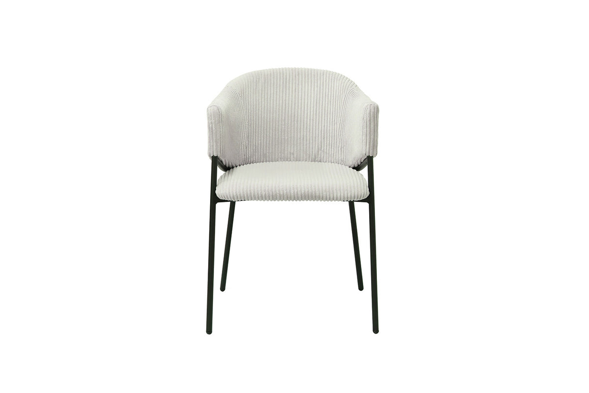 Rousseau - Stoel Hugo Corduroy Lichtgrijs - 78x54x62 cm