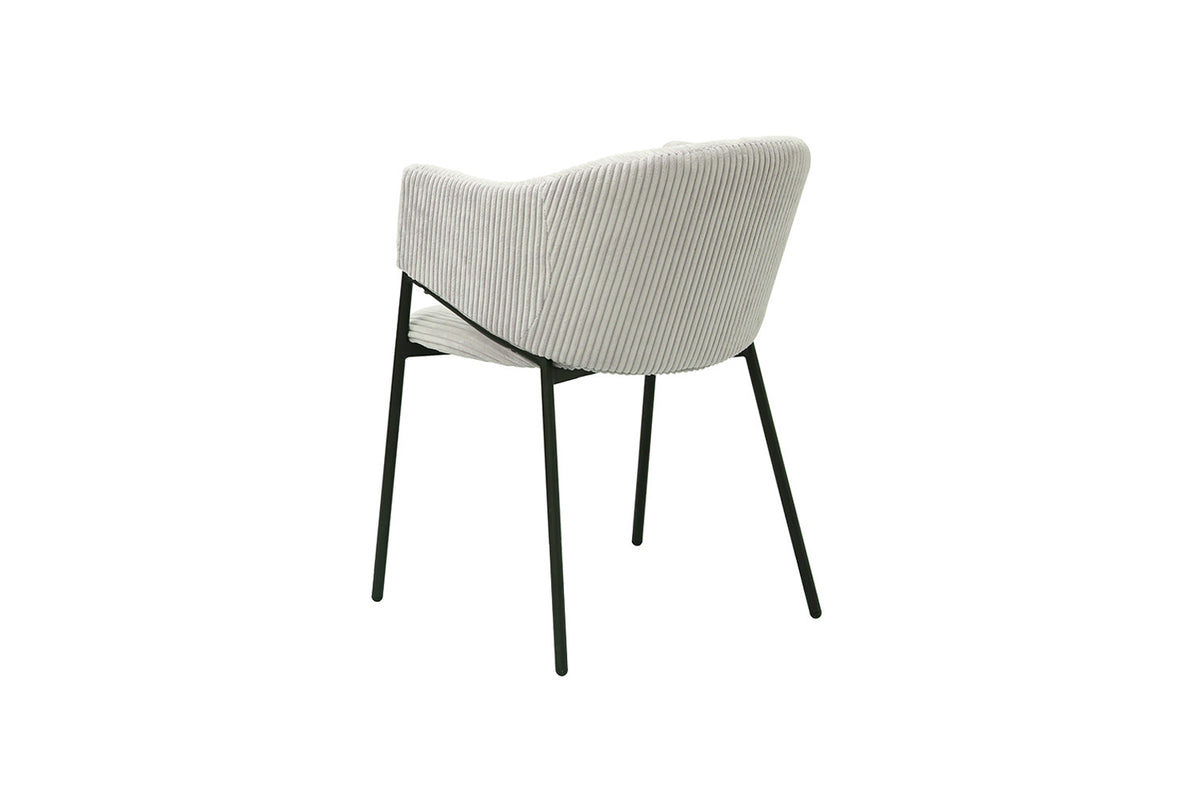 Rousseau - Stoel Hugo Corduroy Lichtgrijs - 78x54x62 cm