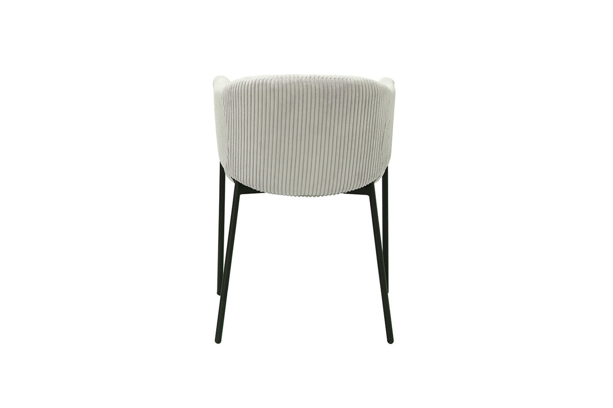 Rousseau - Stoel Hugo Corduroy Lichtgrijs - 78x54x62 cm