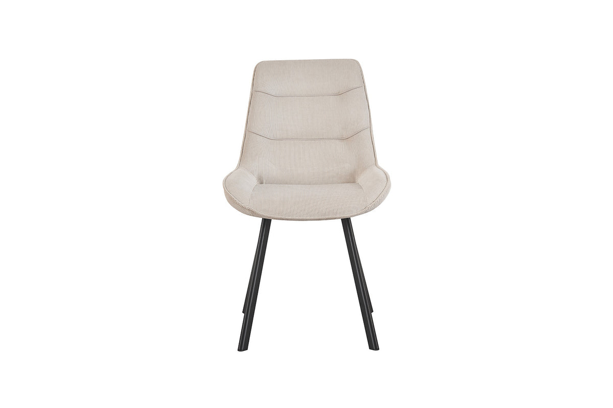 Rousseau - Stoel Amelie Corduroy Zand - 87x53x61 cm