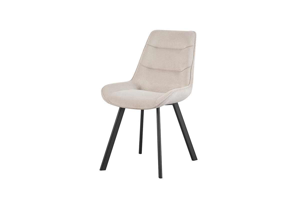 Rousseau - Stoel Amelie Corduroy Zand - 87x53x61 cm