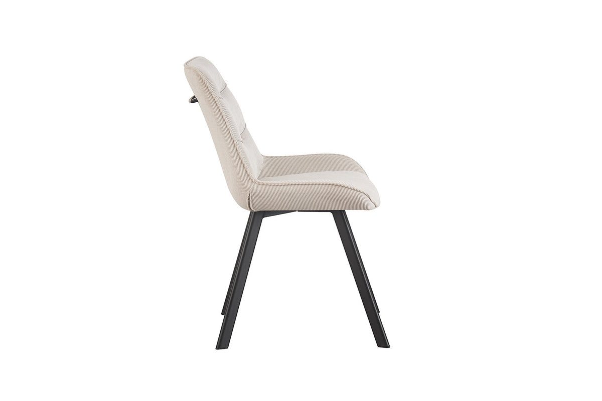 Rousseau - Stoel Amelie Corduroy Zand - 87x53x61 cm