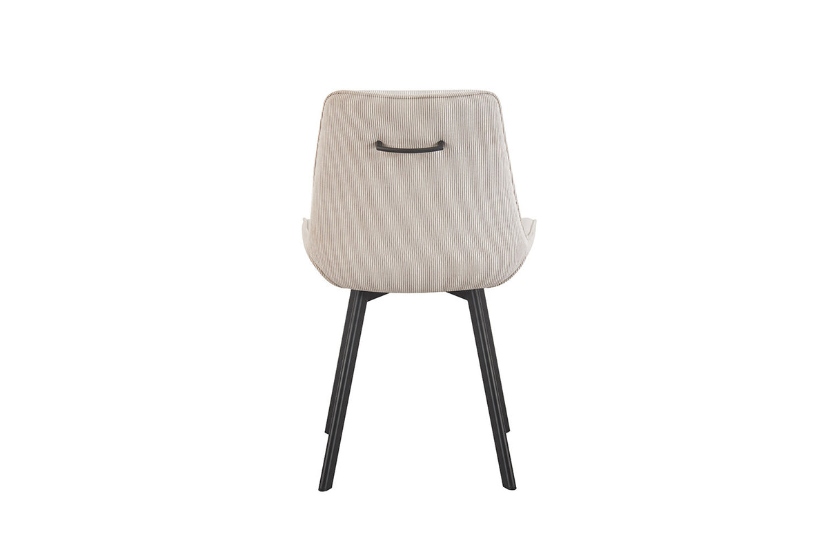 Rousseau - Stoel Amelie Corduroy Zand - 87x53x61 cm