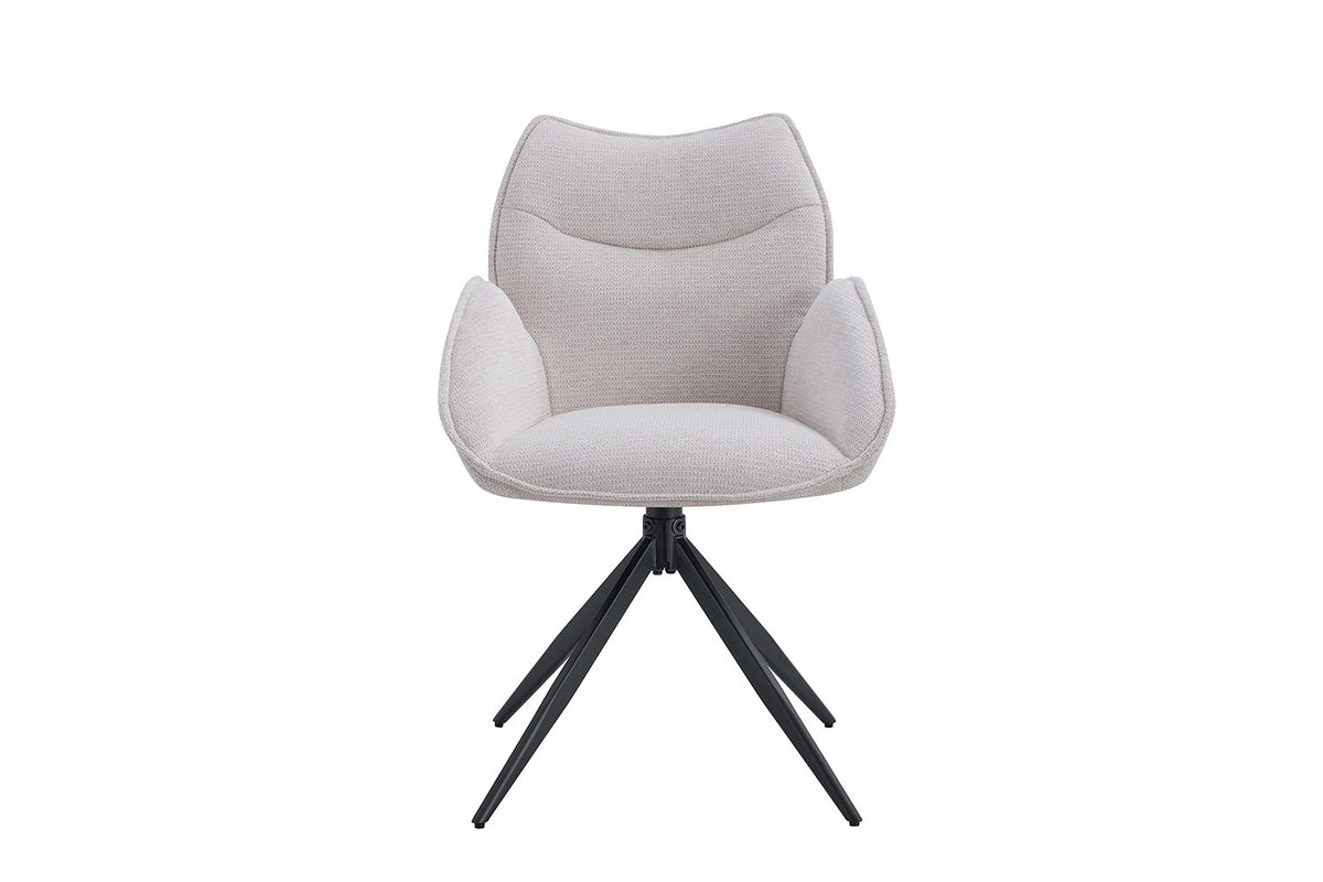 Rousseau - Stoel Mahi - Stof Beige - 90x59.5x66 cm