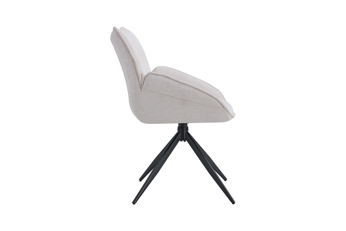 Rousseau - Stoel Mahi - Stof Beige - 90x59.5x66 cm
