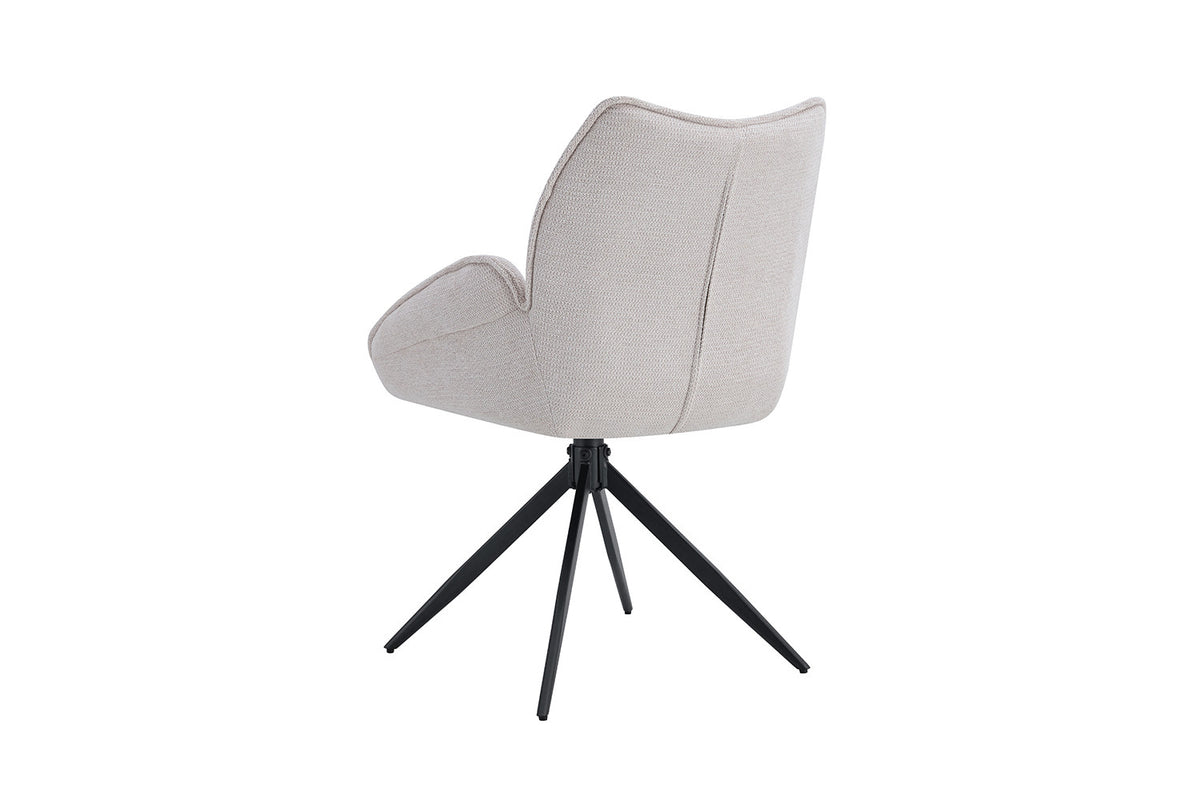 Rousseau - Stoel Mahi - Stof Beige - 90x59.5x66 cm