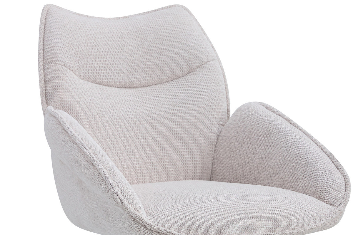 Rousseau - Stoel Mahi - Stof Beige - 90x59.5x66 cm