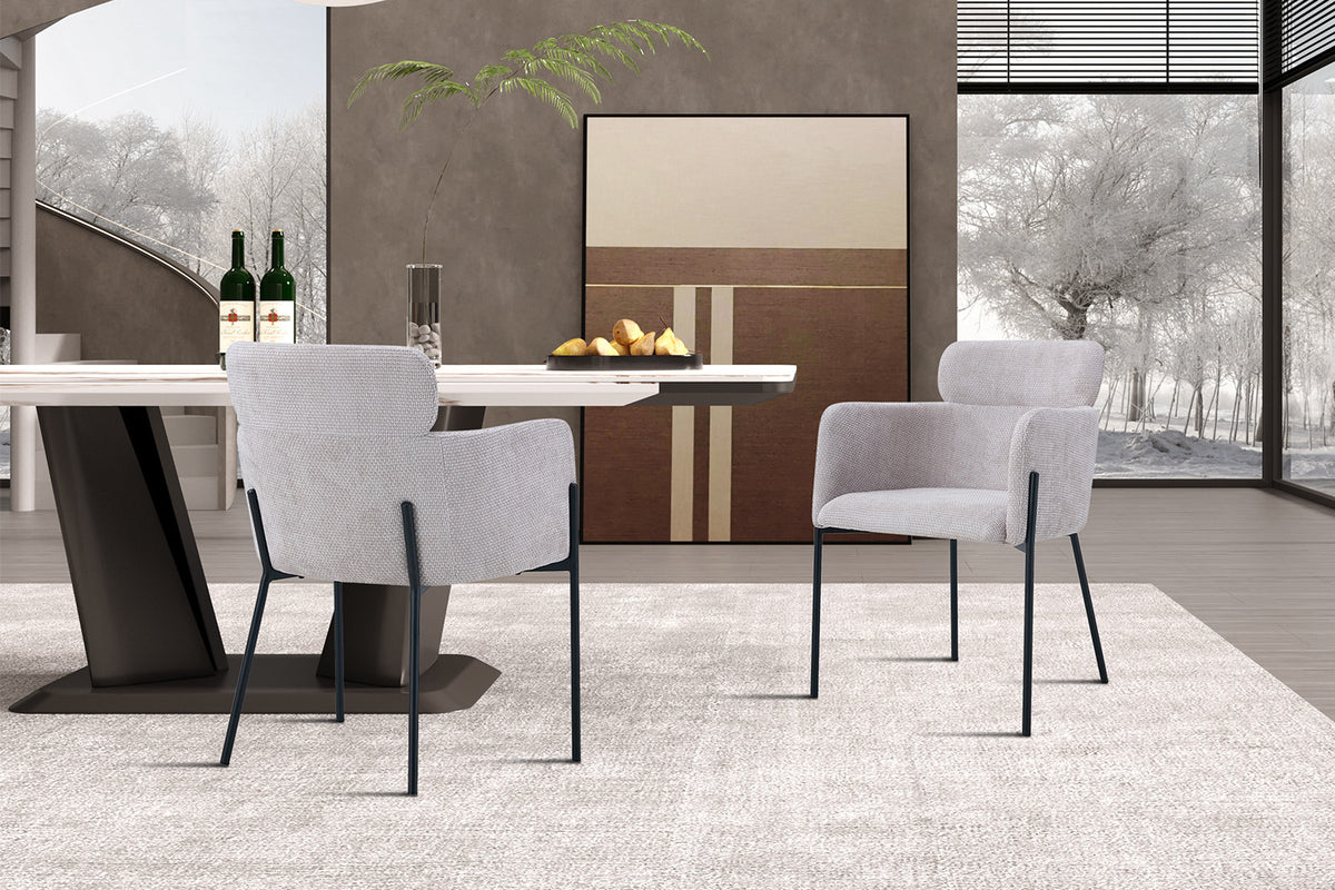 Rousseau - Stoel Naomi - Stof Beige - 83x60.5x60 cm