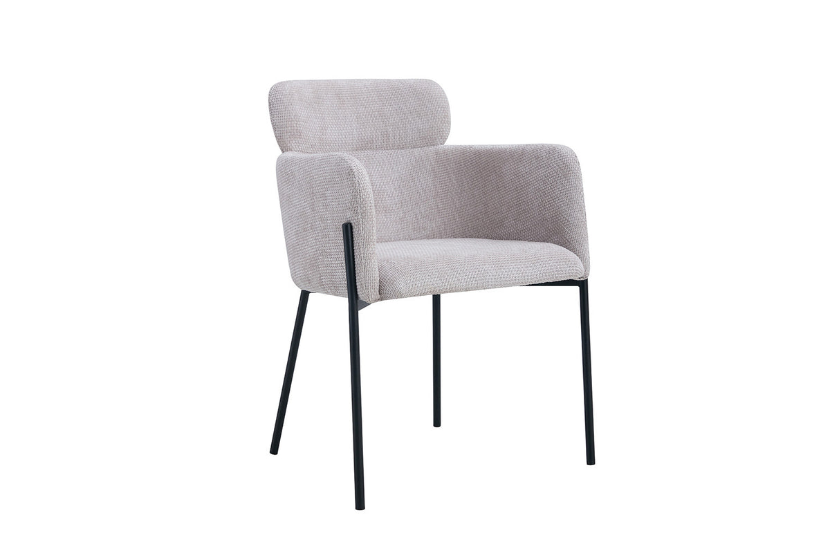 Rousseau - Stoel Naomi - Stof Beige - 83x60.5x60 cm