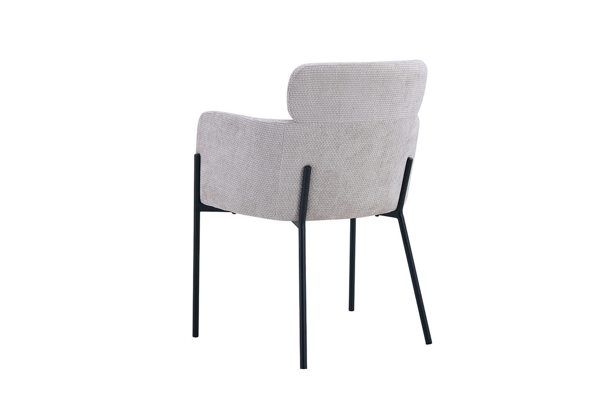 Rousseau - Stoel Naomi - Stof Beige - 83x60.5x60 cm