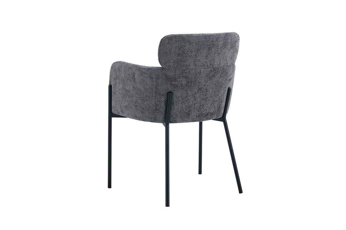 Rousseau - Stoel Naomi - Stof Grijs - 83x60.5x60 cm