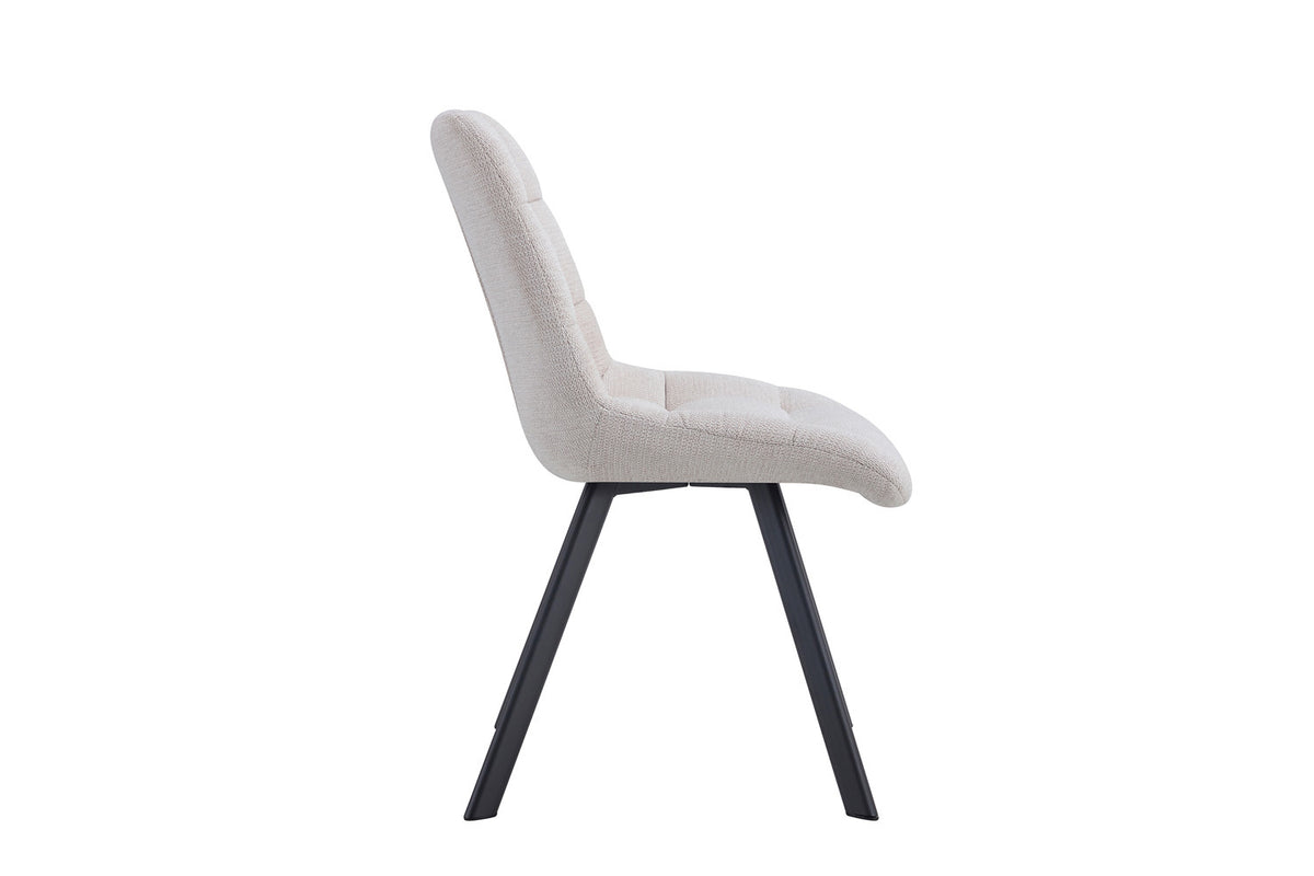 Rousseau - Stoel Lizzy - Stof Beige - 88.5x52x61.5 cm