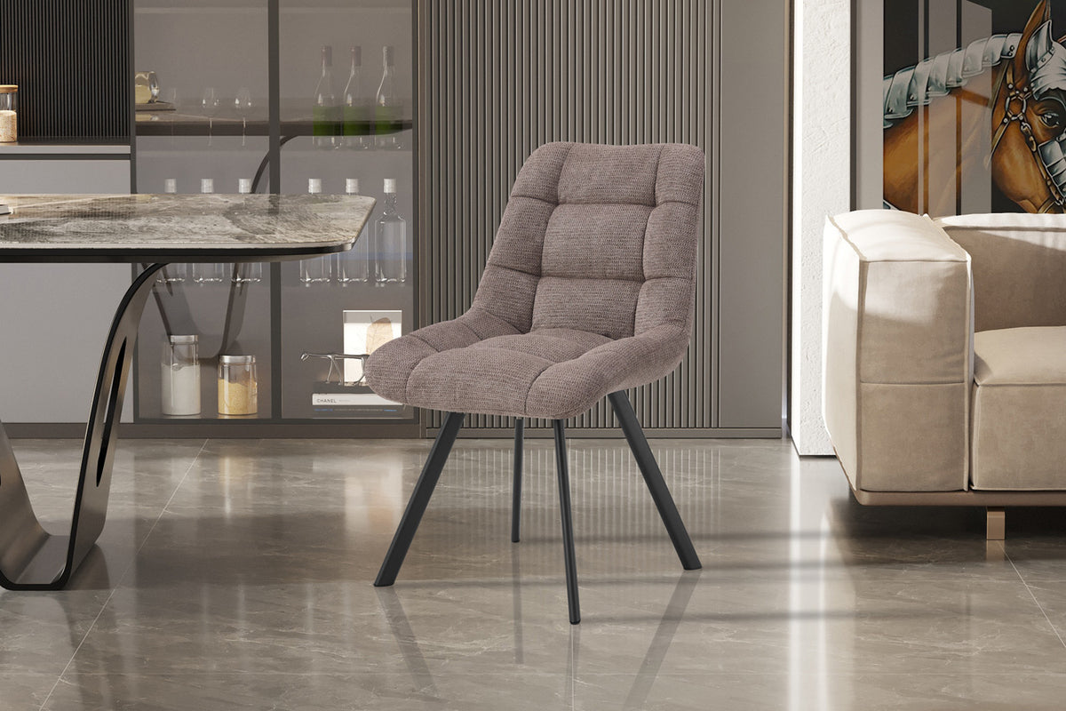 Rousseau - Chaise Lizzy Tissu Pepper - 88,5x52x61,5 cm