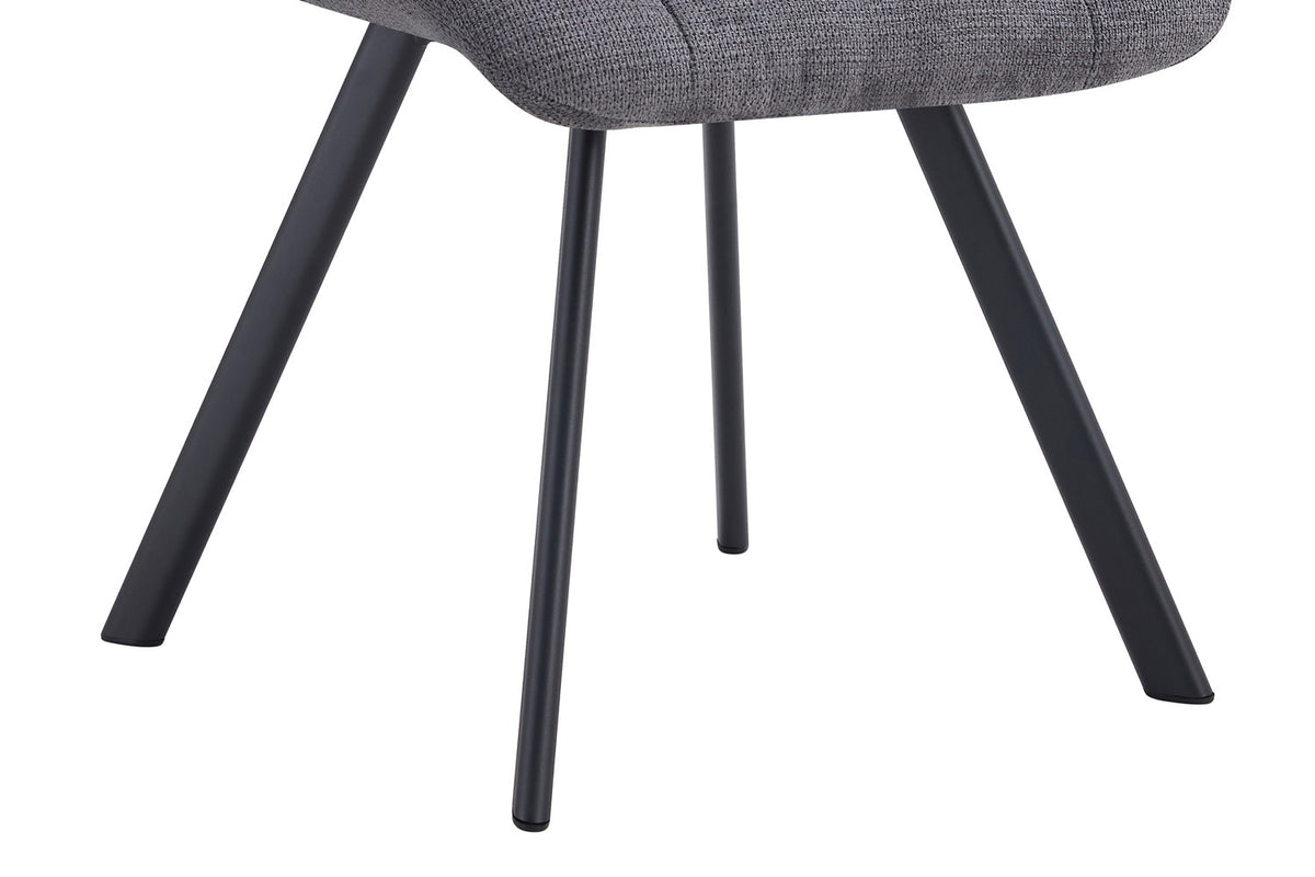 Rousseau - Stoel Lizzy - Stof Donkergrijs - 88.5x52x61.5 cm