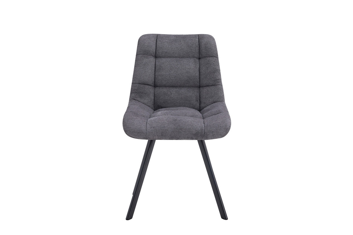 Rousseau - Stoel Lizzy - Stof Donkergrijs - 88.5x52x61.5 cm