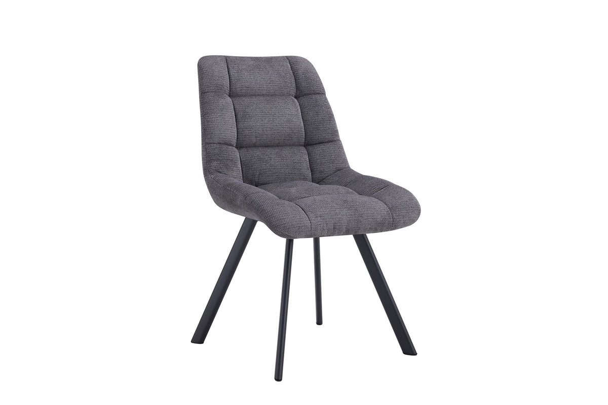 Rousseau - Stoel Lizzy - Stof Donkergrijs - 88.5x52x61.5 cm