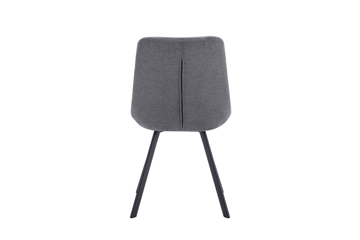Rousseau - Stoel Lizzy - Stof Donkergrijs - 88.5x52x61.5 cm