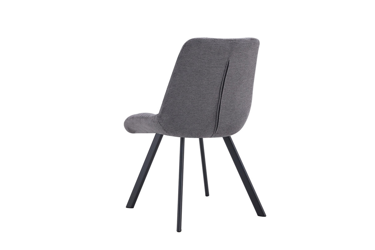 Rousseau - Stoel Lizzy - Stof Donkergrijs - 88.5x52x61.5 cm