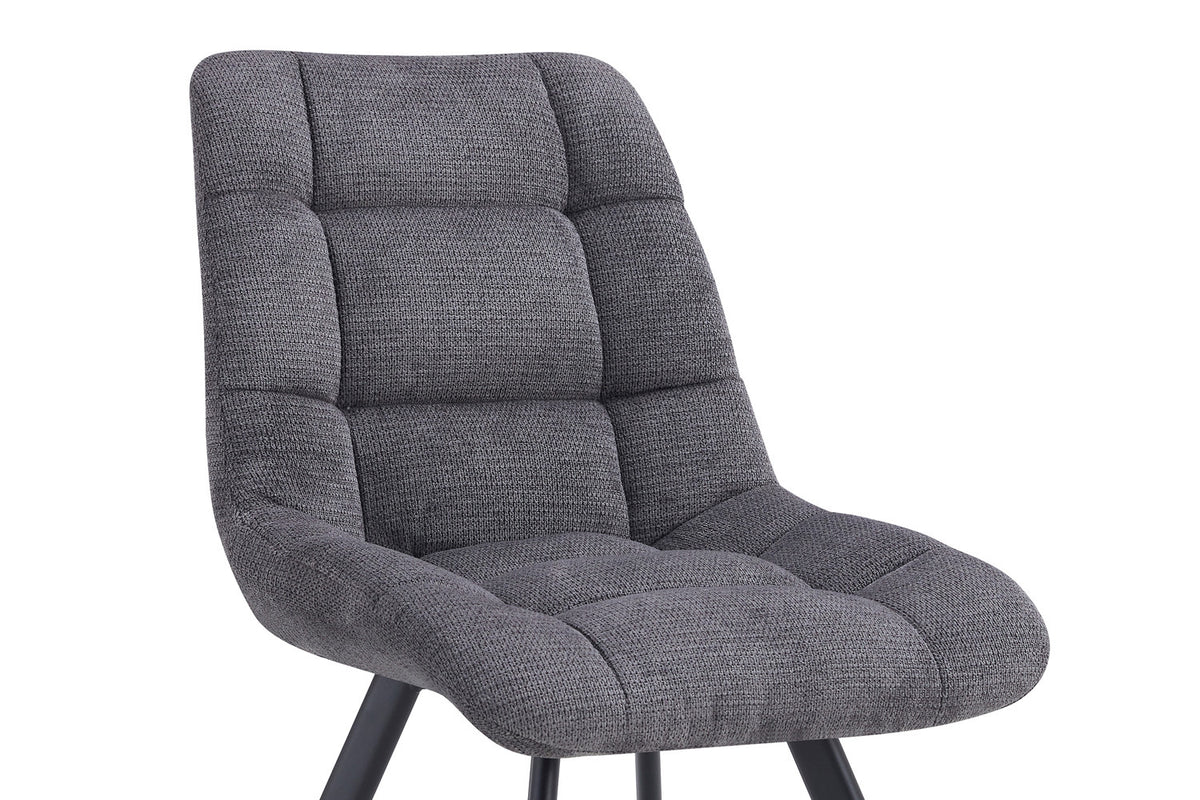 Rousseau - Stoel Lizzy - Stof Donkergrijs - 88.5x52x61.5 cm