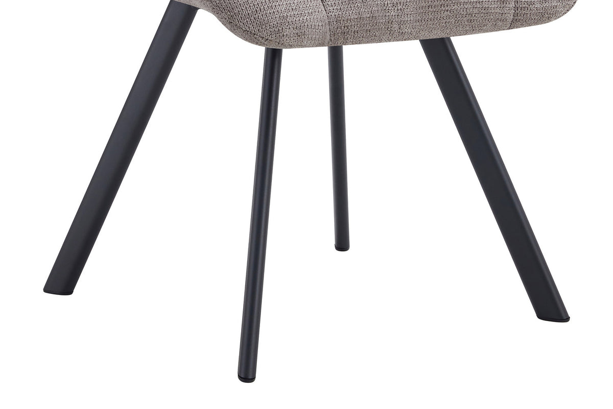 Rousseau - Stoel Lizzy - Stof Lichtgrijs - 88.5x52x61.5 cm
