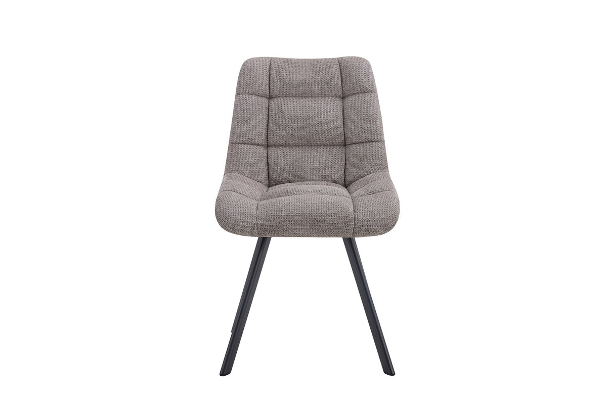 Rousseau - Stoel Lizzy - Stof Lichtgrijs - 88.5x52x61.5 cm