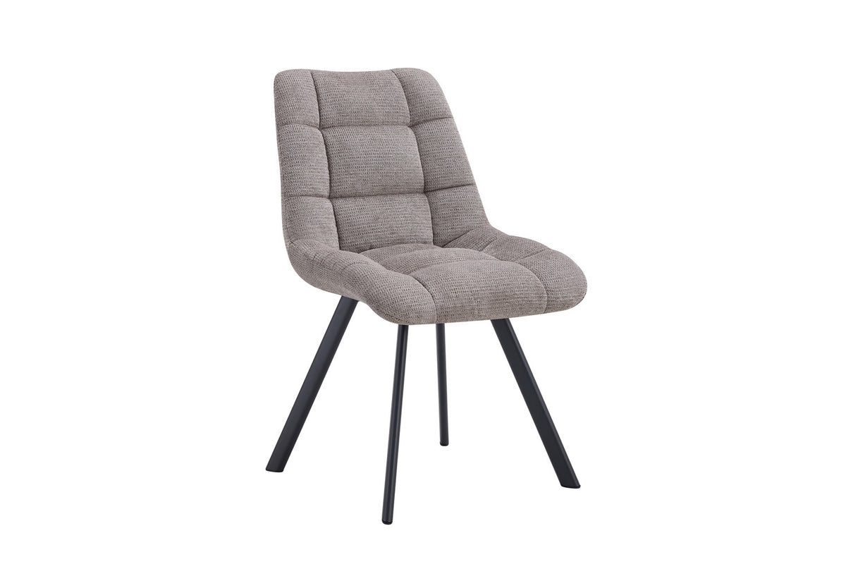 Rousseau - Stoel Lizzy - Stof Lichtgrijs - 88.5x52x61.5 cm