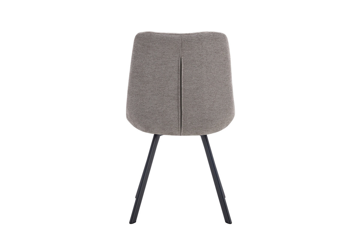 Rousseau - Stoel Lizzy - Stof Lichtgrijs - 88.5x52x61.5 cm
