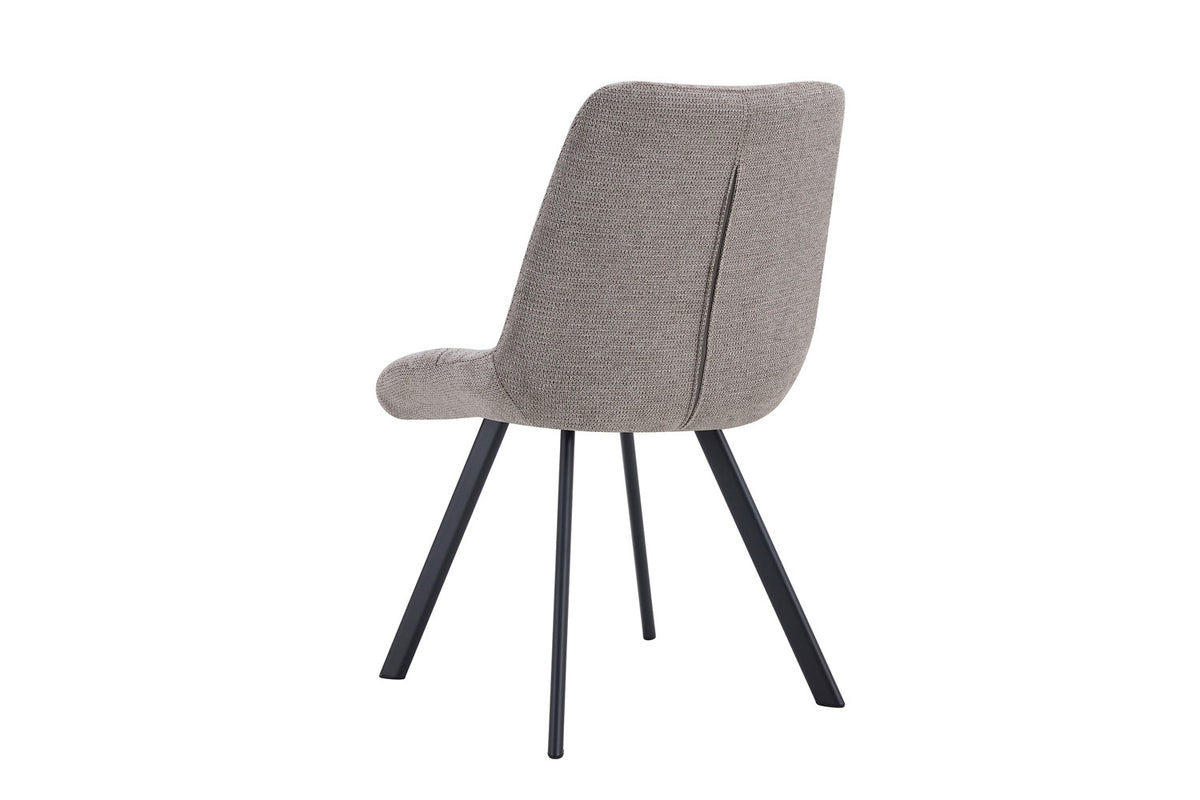 Rousseau - Stoel Lizzy - Stof Lichtgrijs - 88.5x52x61.5 cm