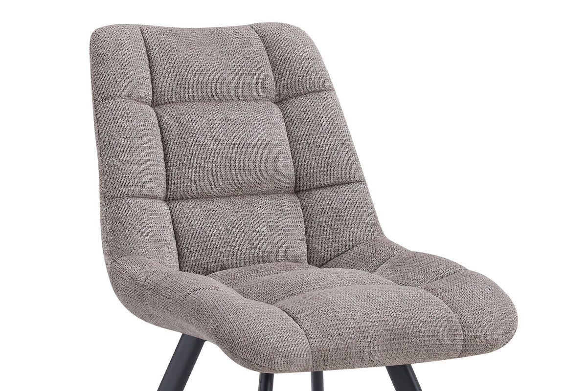 Rousseau - Stoel Lizzy - Stof Lichtgrijs - 88.5x52x61.5 cm