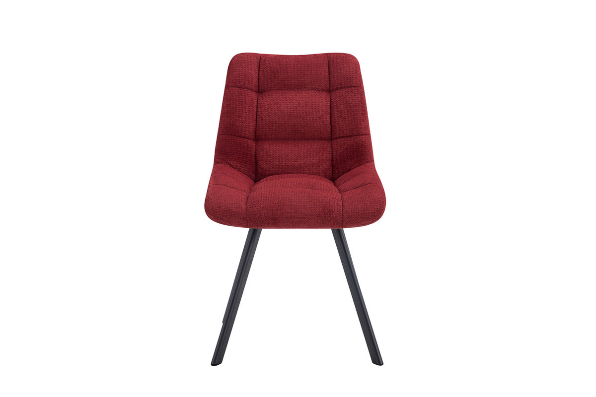 Rousseau - Stoel Lizzy - Stof Rood - 88.5x52x61.5 cm