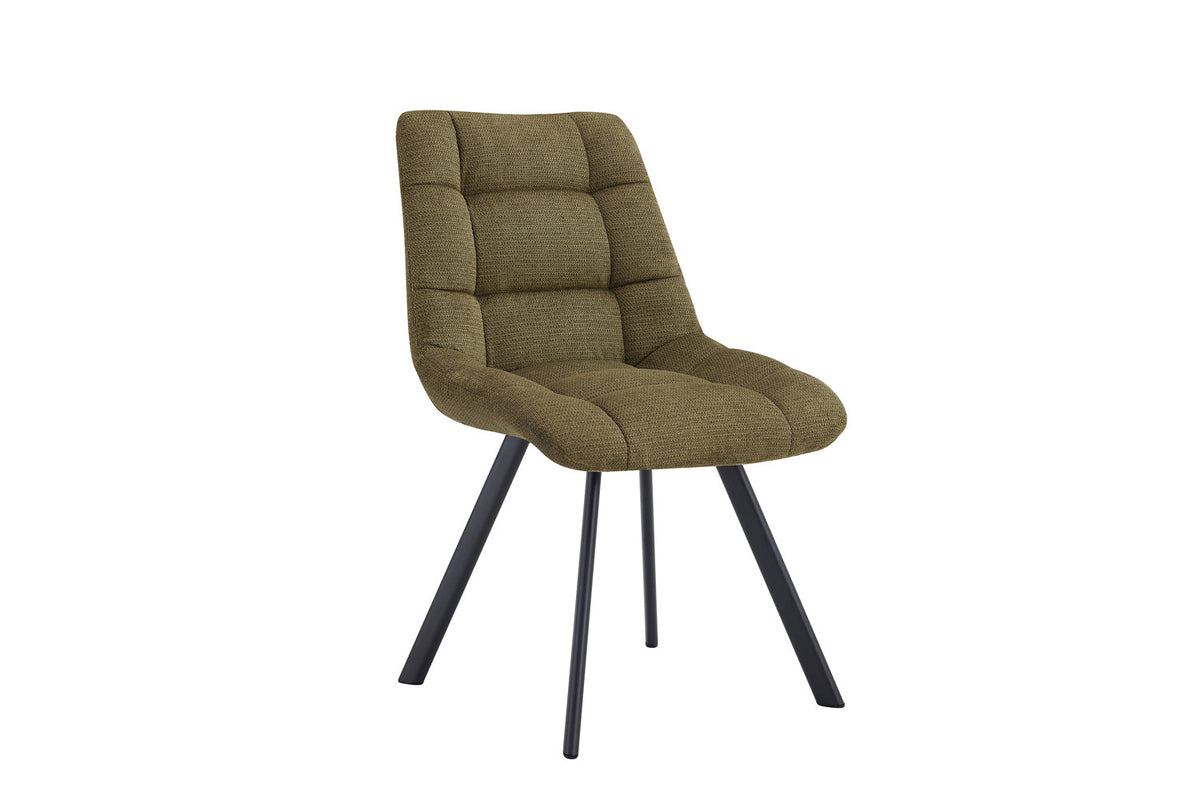 Rousseau - Stoel Lizzy - Stof Groen - 88.5x52x61.5 cm