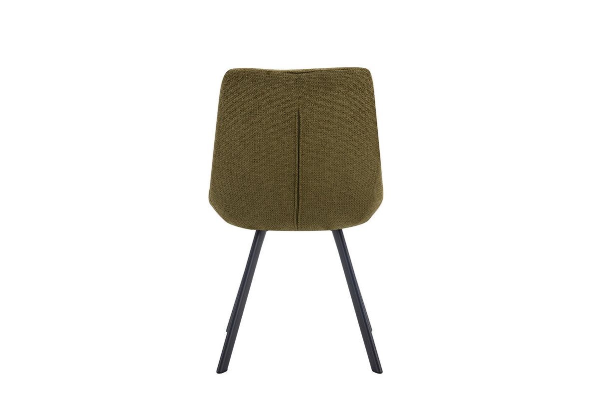 Rousseau - Stoel Lizzy - Stof Groen - 88.5x52x61.5 cm