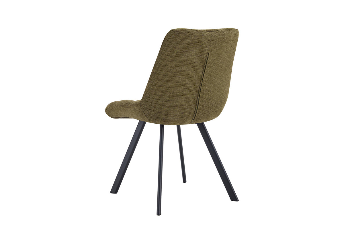 Rousseau - Stoel Lizzy - Stof Groen - 88.5x52x61.5 cm